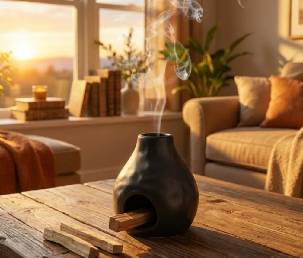Modern Seramik Baca Tasarımlı Palo Santo Tütsülük