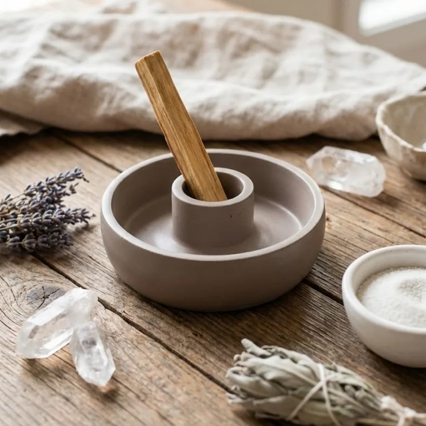 Vizon Beton Tütsülük ve Palo Santo Tutucu